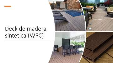 Deck de madera sintética