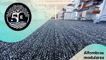 Alfombra modular para oficina y residencia